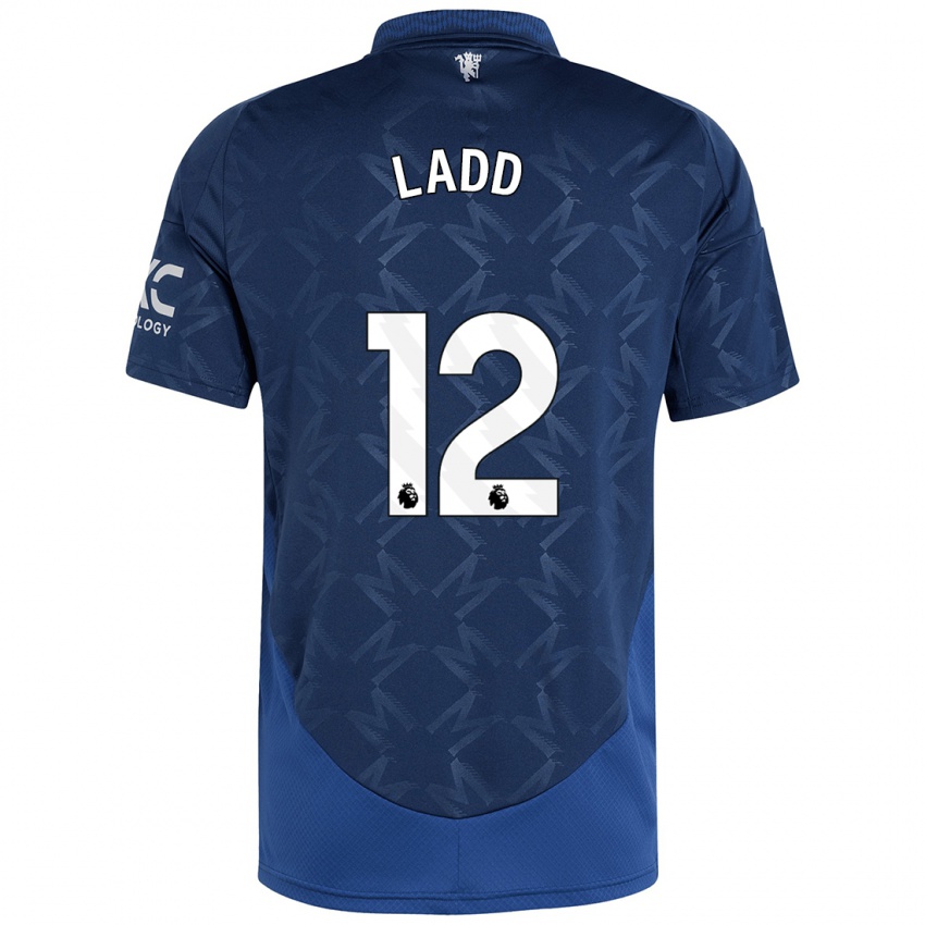 Kinder Hayley Ladd #12 Indigo Auswärtstrikot Trikot 2024/25 T-Shirt Schweiz