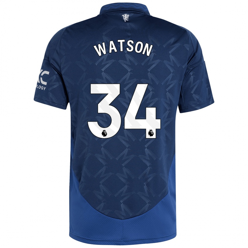 Kinder Emma Watson #34 Indigo Auswärtstrikot Trikot 2024/25 T-Shirt Schweiz