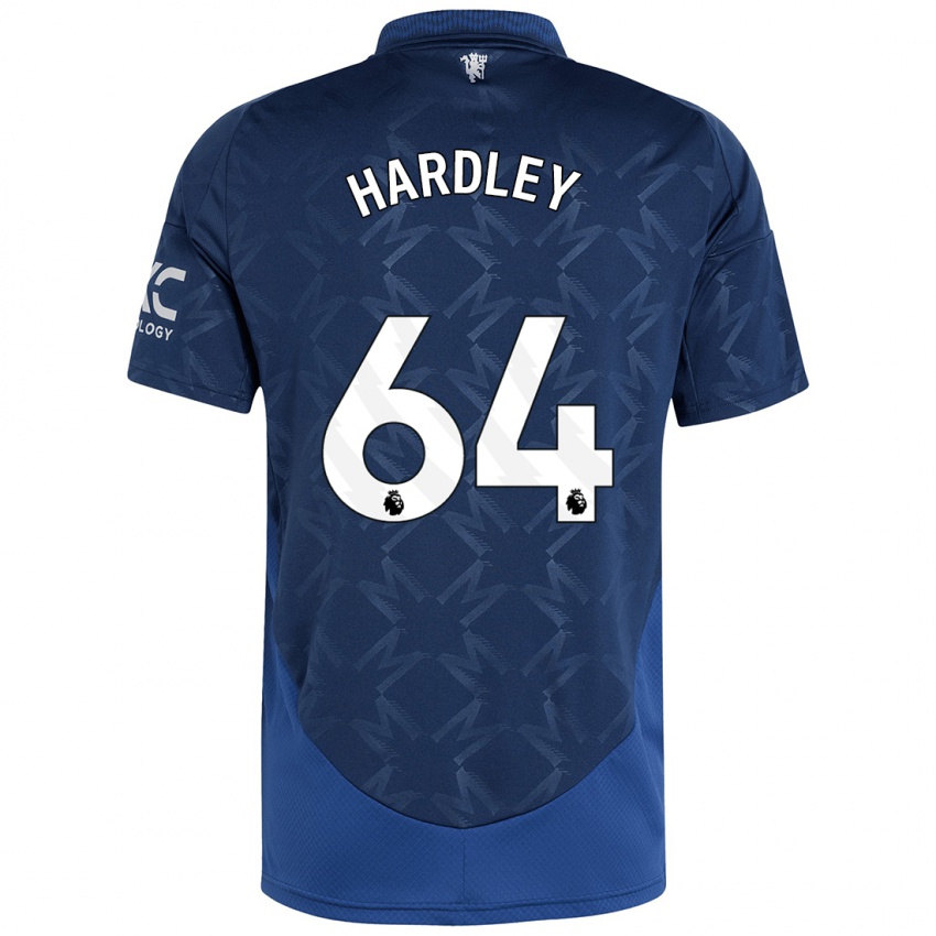 Kinder Bjorn Hardley #64 Indigo Auswärtstrikot Trikot 2024/25 T-Shirt Schweiz