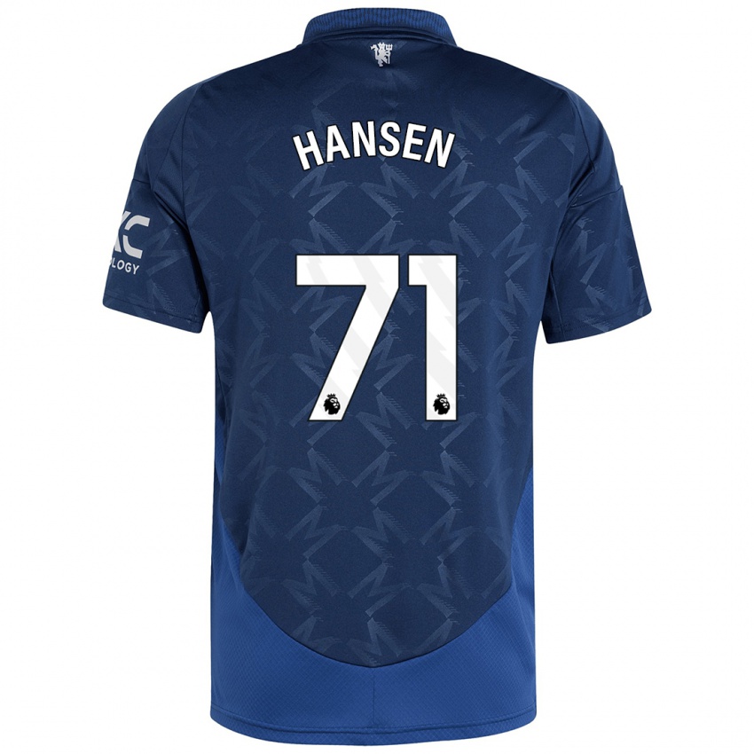 Kinder Isak Hansen-Aaroen #71 Indigo Auswärtstrikot Trikot 2024/25 T-Shirt Schweiz