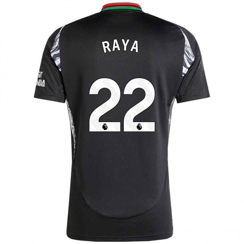 Enfant Maillot David Raya #22 Noir Tenues Extérieur 2024/25 T-Shirt Suisse