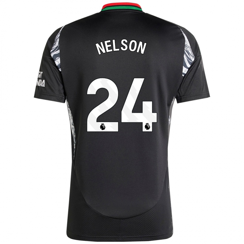 Enfant Maillot Reiss Nelson #24 Noir Tenues Extérieur 2024/25 T-Shirt Suisse