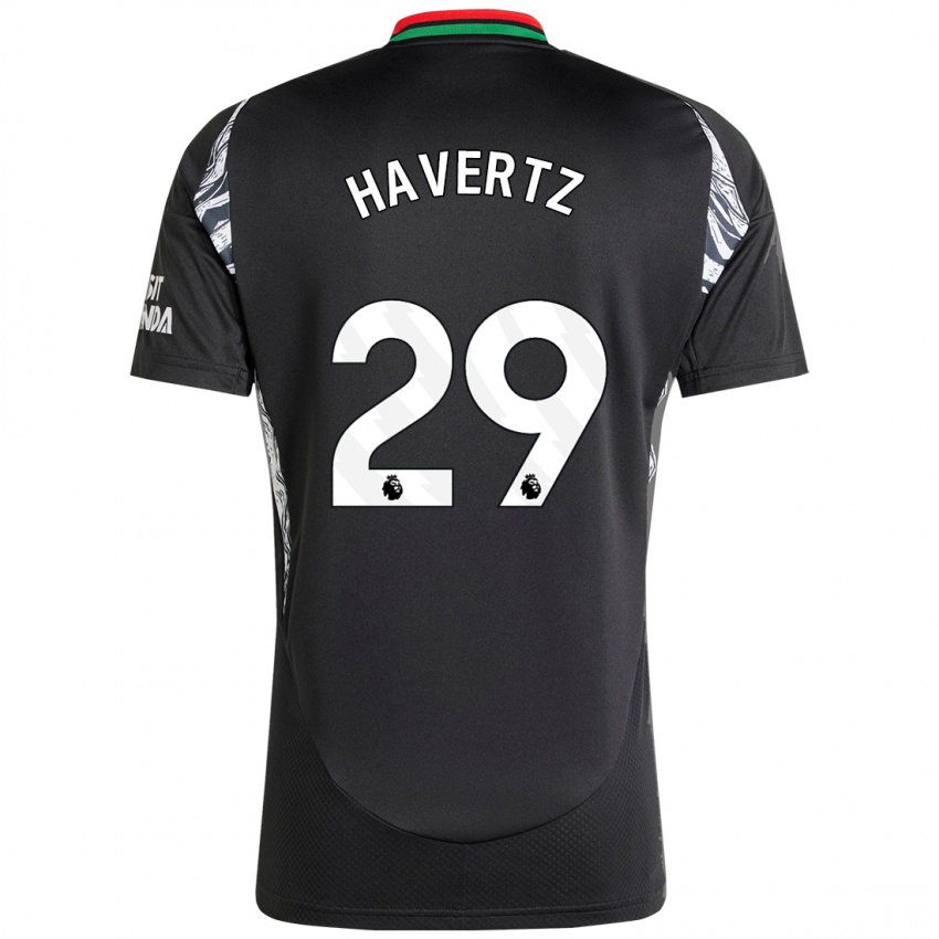 Enfant Maillot Kai Havertz #29 Noir Tenues Extérieur 2024/25 T-Shirt Suisse