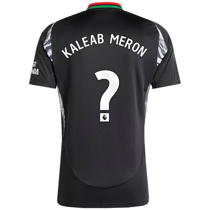 Enfant Maillot Kaleab Meron #0 Noir Tenues Extérieur 2024/25 T-Shirt Suisse