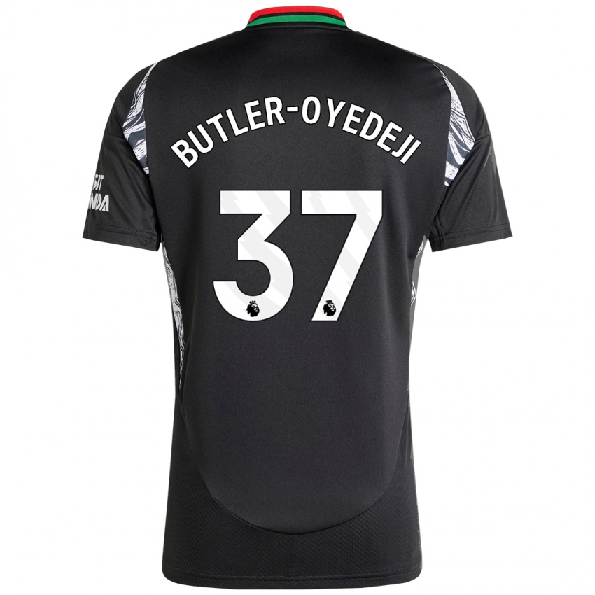 Enfant Maillot Nathan Butler-Oyedeji #37 Noir Tenues Extérieur 2024/25 T-Shirt Suisse