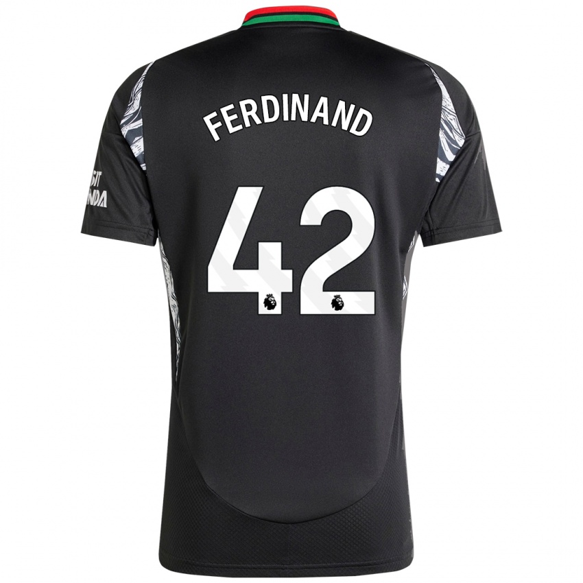 Enfant Maillot Seb Ferdinand #42 Noir Tenues Extérieur 2024/25 T-Shirt Suisse