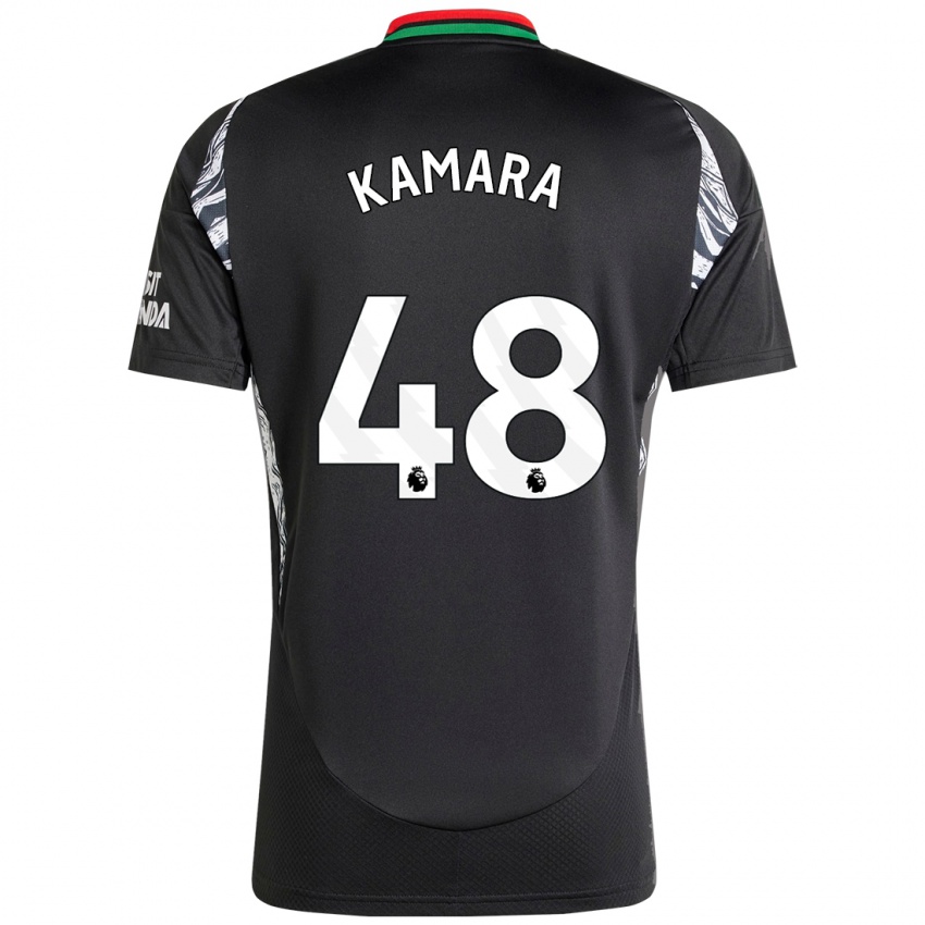 Enfant Maillot Osman Kamara #48 Noir Tenues Extérieur 2024/25 T-Shirt Suisse