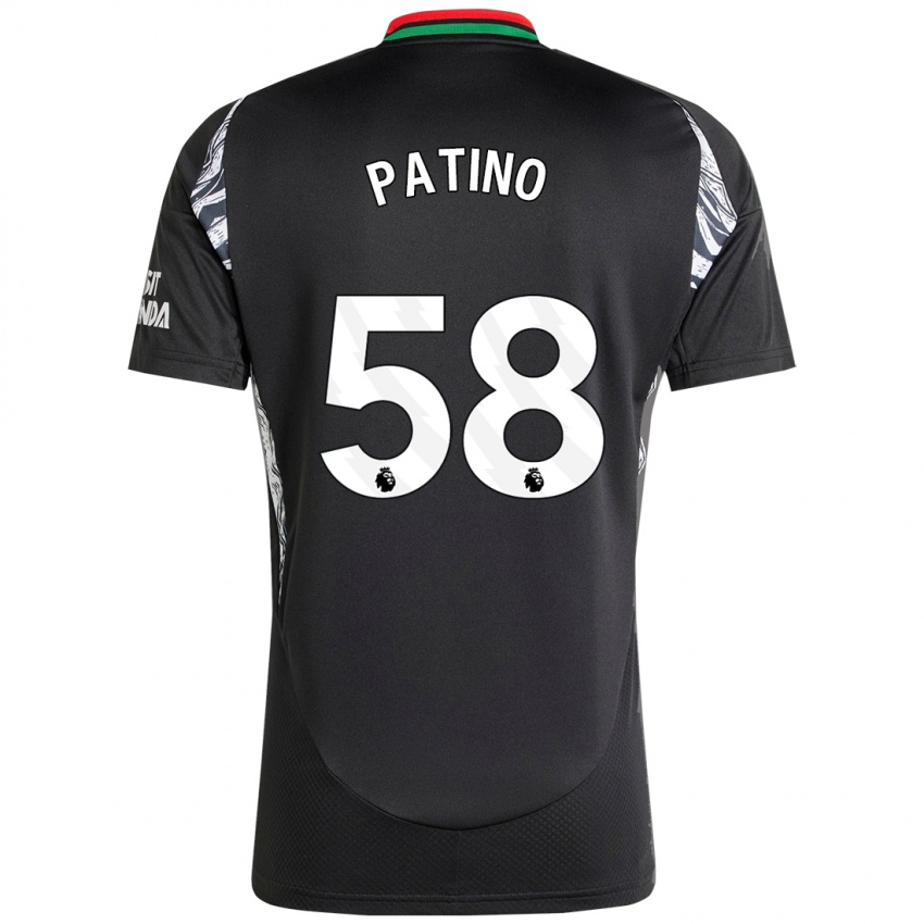 Enfant Maillot Charlie Patino #58 Noir Tenues Extérieur 2024/25 T-Shirt Suisse