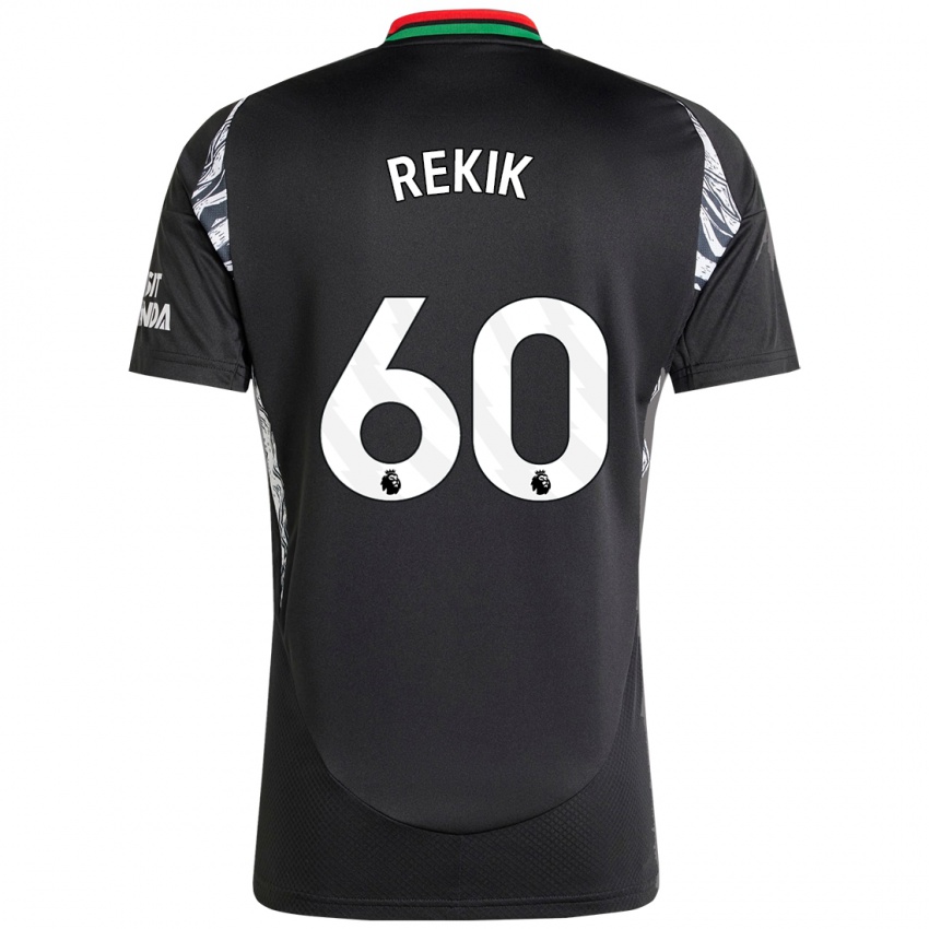 Enfant Maillot Omar Rekik #60 Noir Tenues Extérieur 2024/25 T-Shirt Suisse