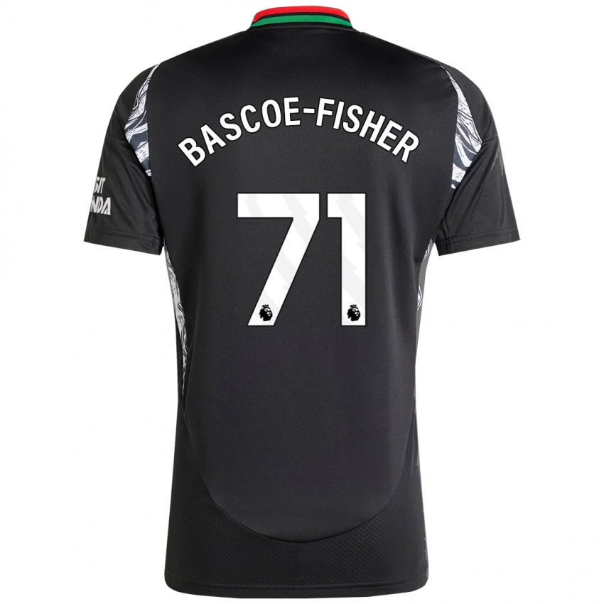 Enfant Maillot Jakai Bascoe-Fisher #71 Noir Tenues Extérieur 2024/25 T-Shirt Suisse