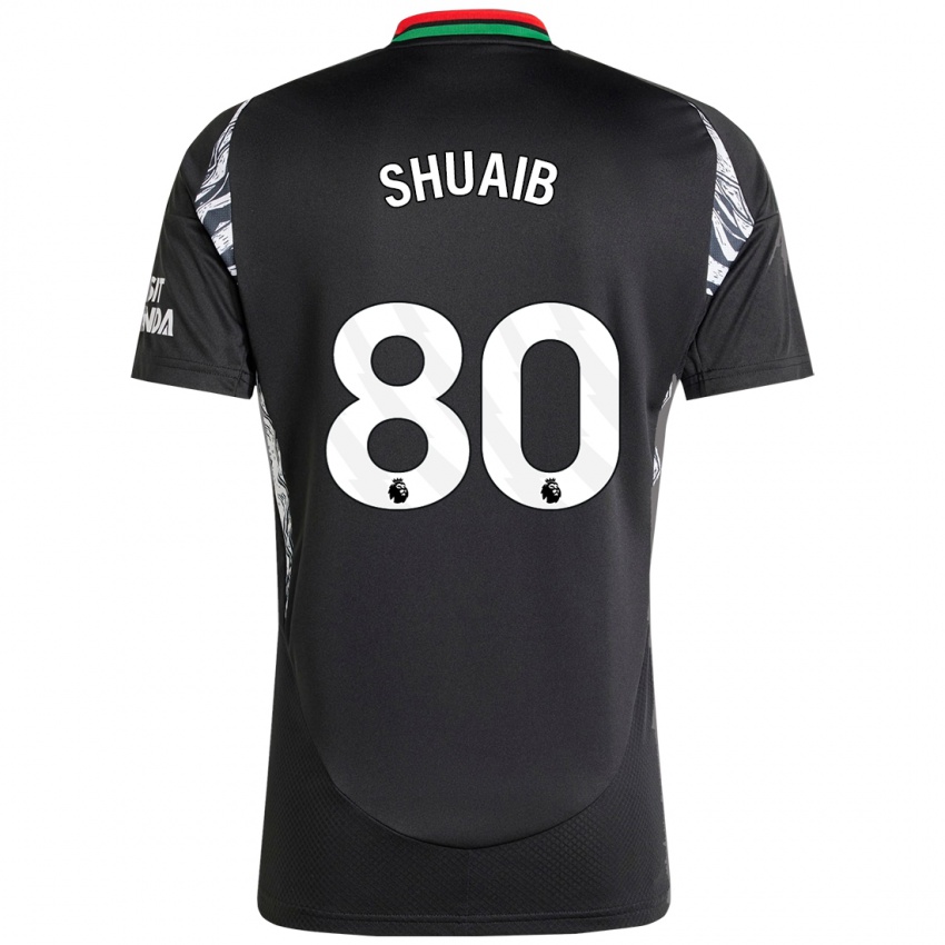 Enfant Maillot Zac Shuaib #80 Noir Tenues Extérieur 2024/25 T-Shirt Suisse