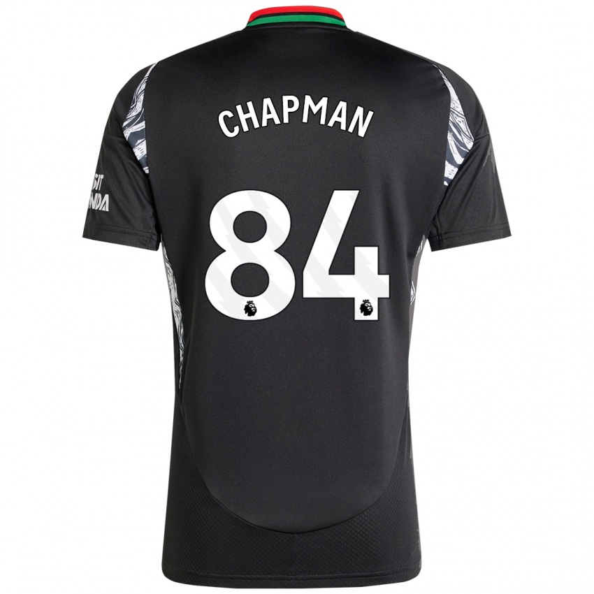 Enfant Maillot Samuel Chapman #84 Noir Tenues Extérieur 2024/25 T-Shirt Suisse