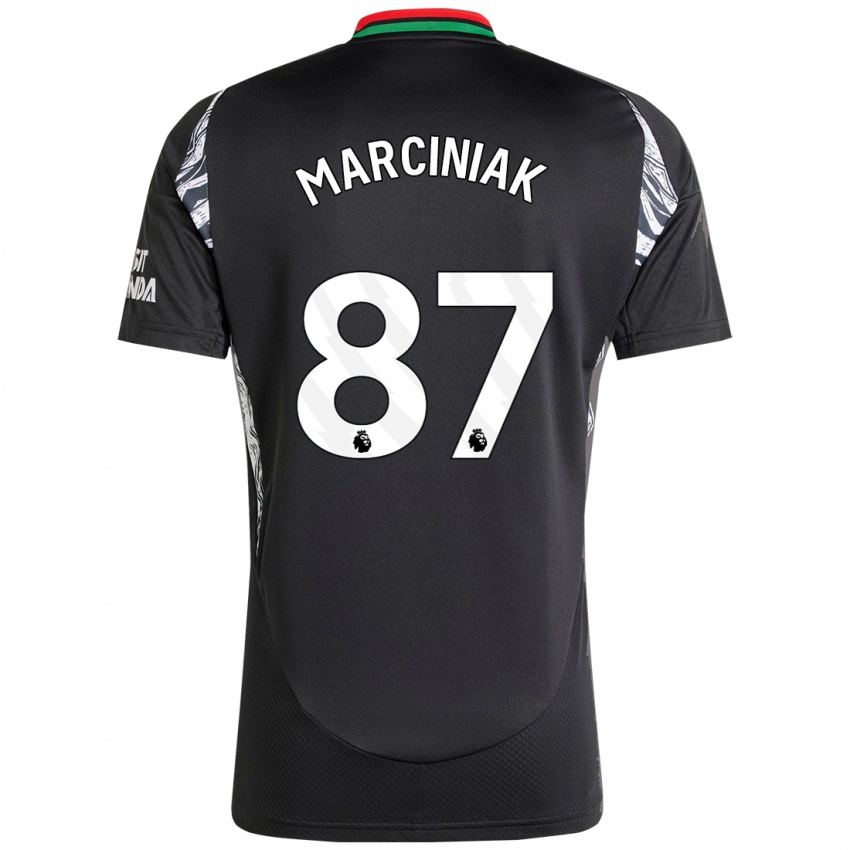 Enfant Maillot Alex Marciniak #87 Noir Tenues Extérieur 2024/25 T-Shirt Suisse