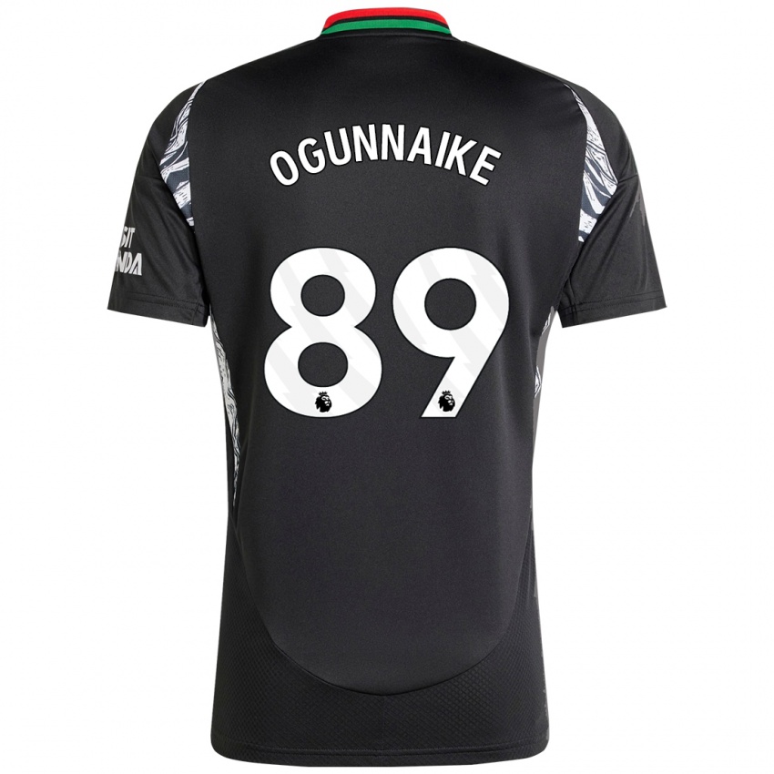 Enfant Maillot Josh Ogunnaike #89 Noir Tenues Extérieur 2024/25 T-Shirt Suisse