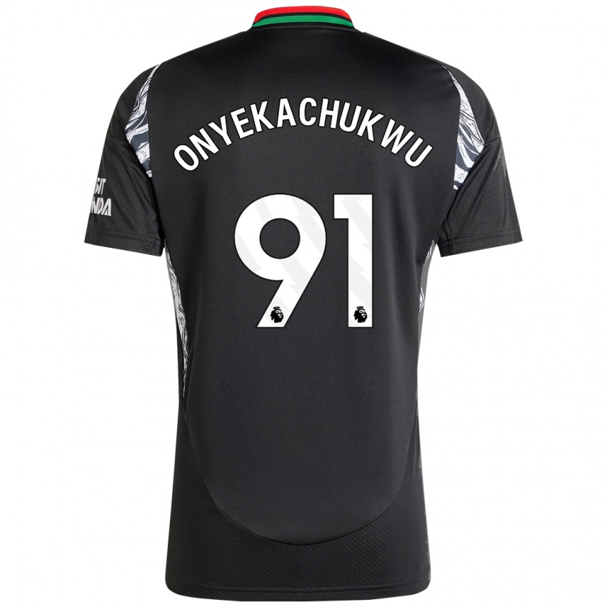 Enfant Maillot Samuel Onyekachukwu #91 Noir Tenues Extérieur 2024/25 T-Shirt Suisse