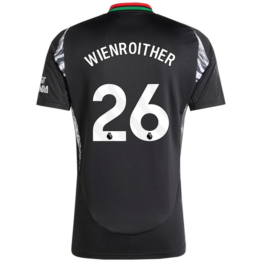 Kinder Laura Wienroither #26 Schwarz Auswärtstrikot Trikot 2024/25 T-Shirt Schweiz