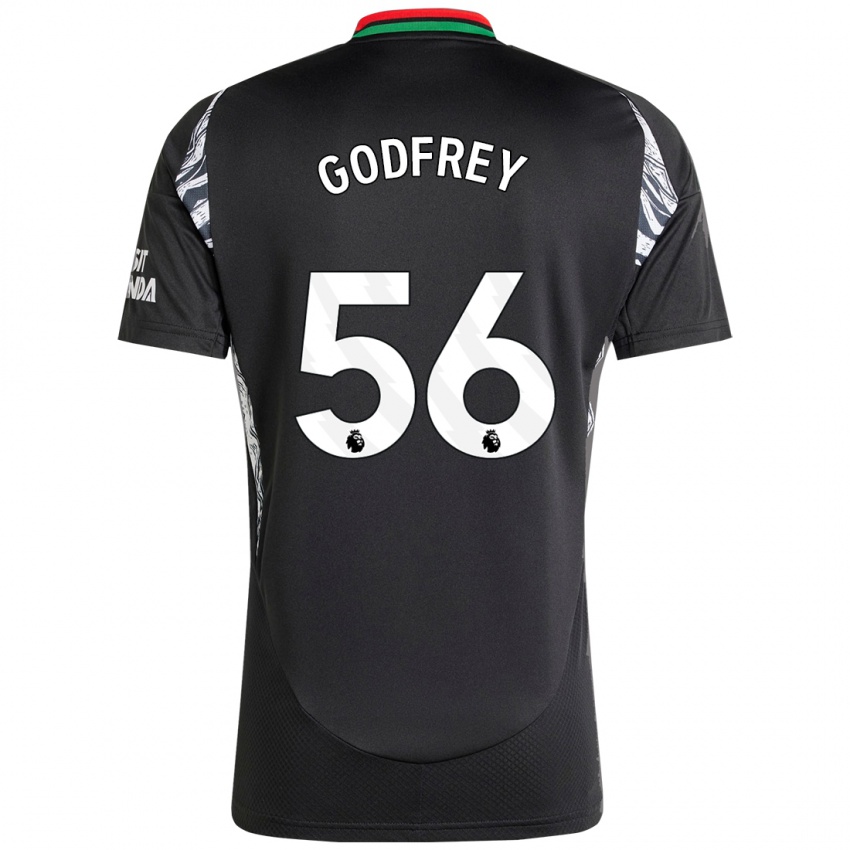 Enfant Maillot Freya Godfrey #56 Noir Tenues Extérieur 2024/25 T-Shirt Suisse