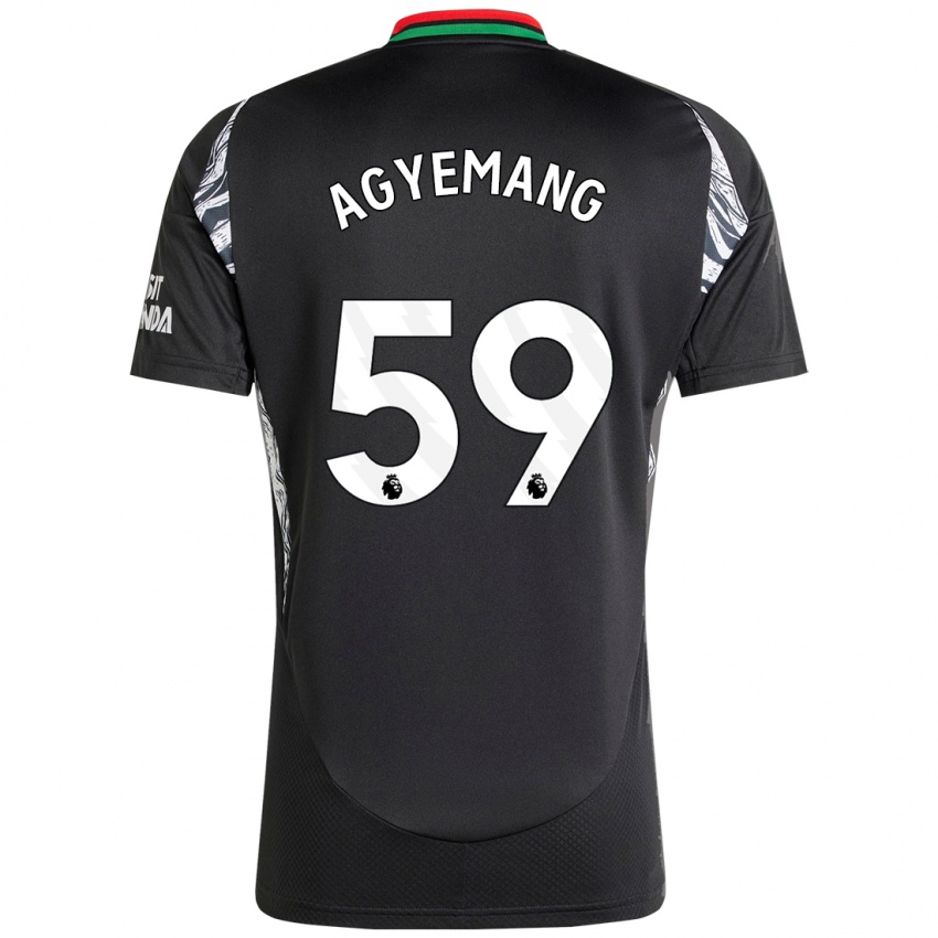 Enfant Maillot Michelle Agyemang #59 Noir Tenues Extérieur 2024/25 T-Shirt Suisse