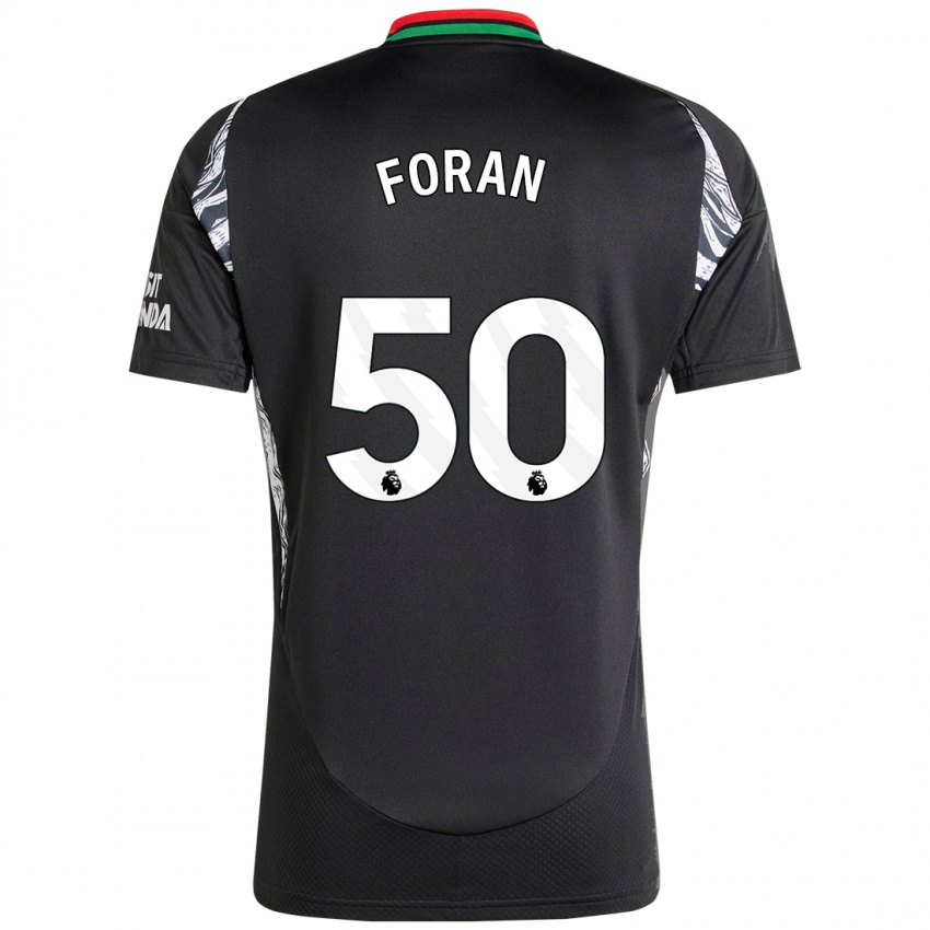 Enfant Maillot Taylor Foran #50 Noir Tenues Extérieur 2024/25 T-Shirt Suisse