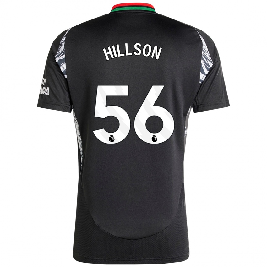 Enfant Maillot James Hillson #56 Noir Tenues Extérieur 2024/25 T-Shirt Suisse