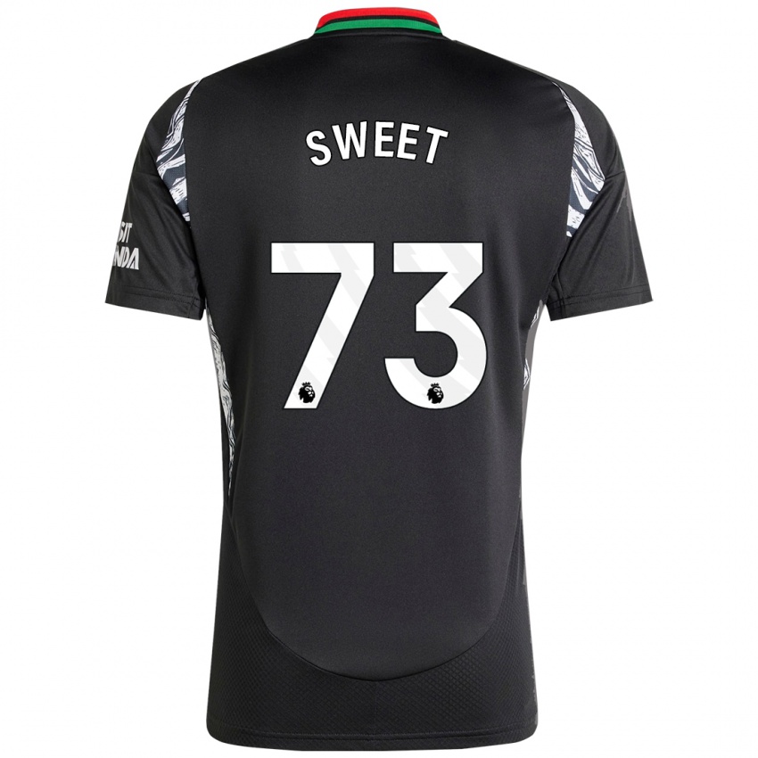 Enfant Maillot James Sweet #73 Noir Tenues Extérieur 2024/25 T-Shirt Suisse