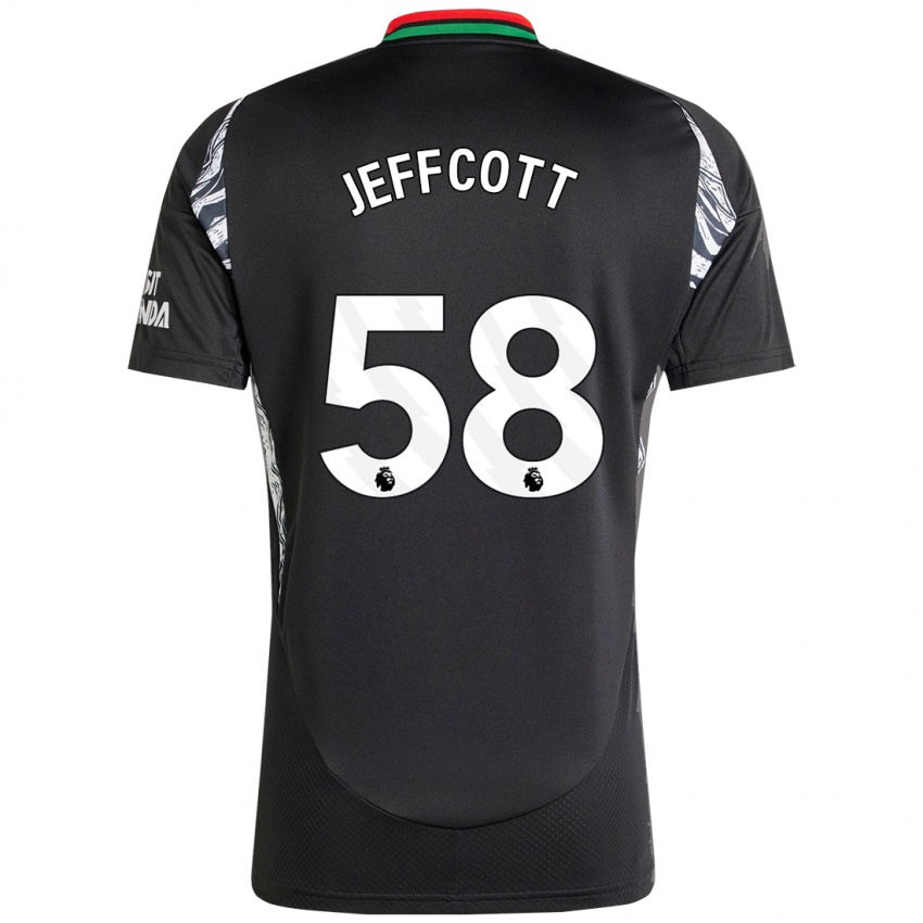 Enfant Maillot Henry Jeffcott #58 Noir Tenues Extérieur 2024/25 T-Shirt Suisse