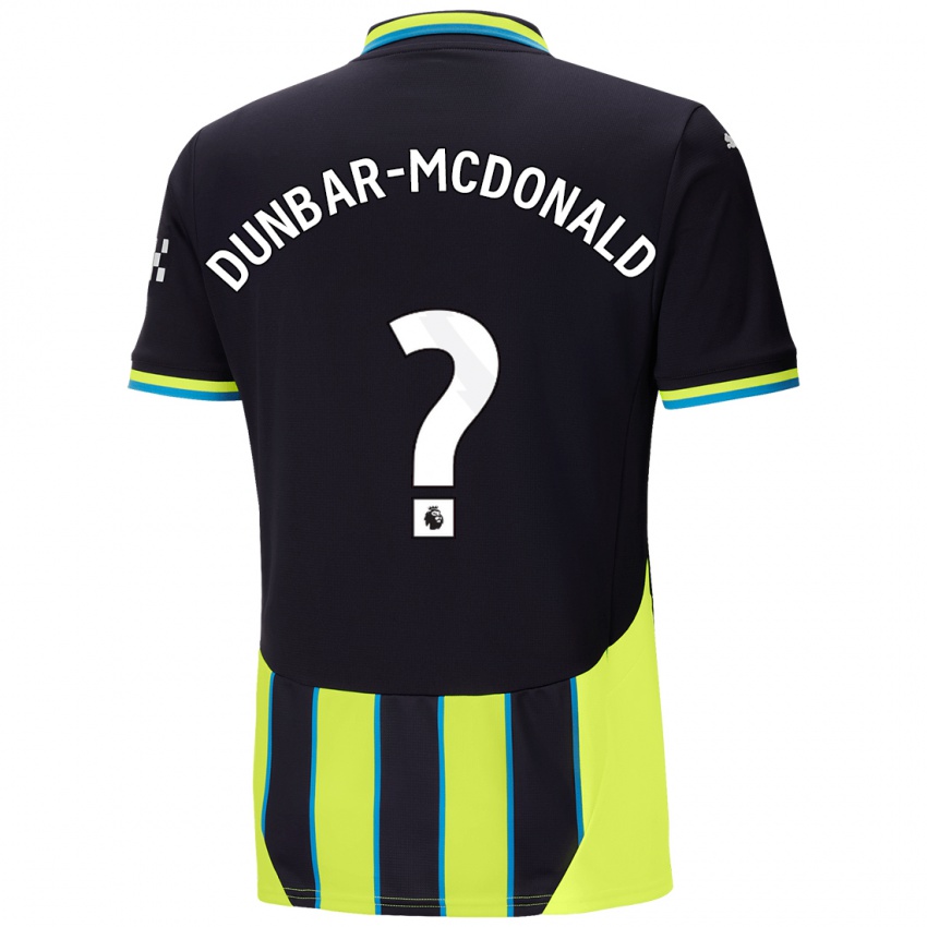 Kinder Christian Dunbar-Mcdonald #0 Blaugelb Auswärtstrikot Trikot 2024/25 T-Shirt Schweiz