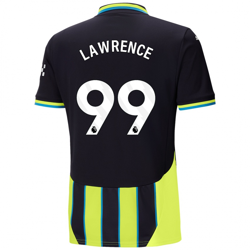 Kinder Emilio Lawrence #99 Blaugelb Auswärtstrikot Trikot 2024/25 T-Shirt Schweiz