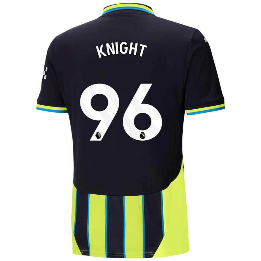 Kinder Ben Knight #96 Blaugelb Auswärtstrikot Trikot 2024/25 T-Shirt Schweiz