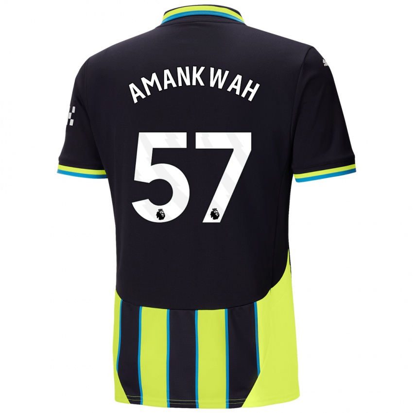 Kinder Yeboah Amankwah #57 Blaugelb Auswärtstrikot Trikot 2024/25 T-Shirt Schweiz