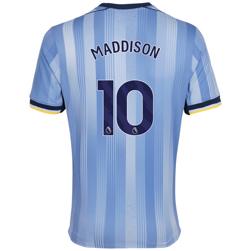 Kinder James Maddison #10 Hellblau Auswärtstrikot Trikot 2024/25 T-Shirt Schweiz