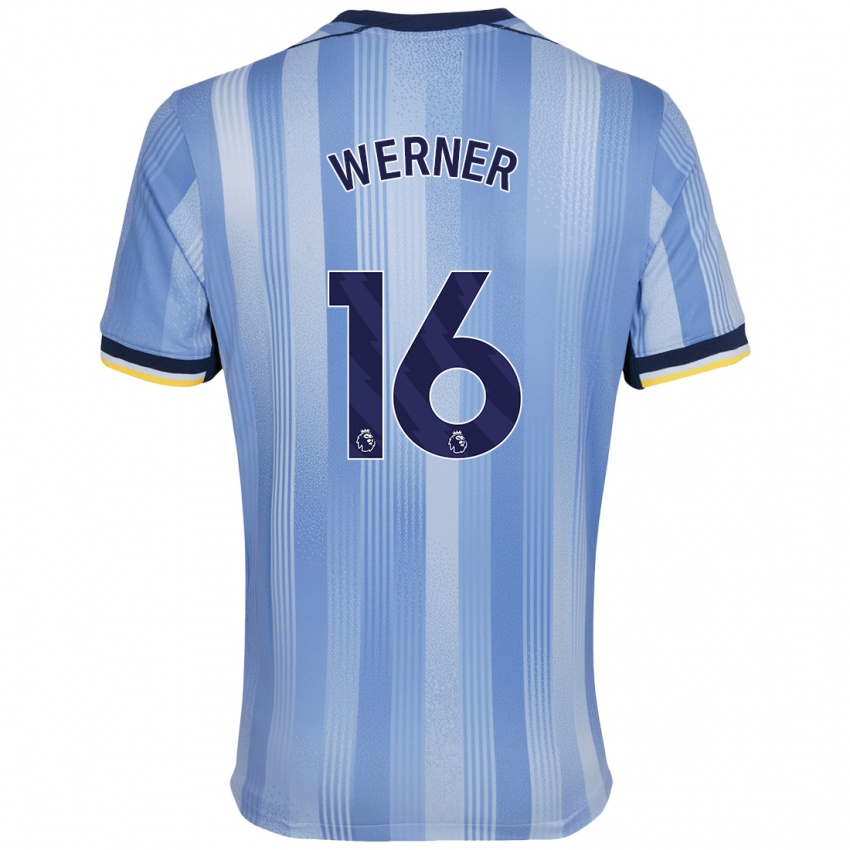 Kinder Timo Werner #16 Hellblau Auswärtstrikot Trikot 2024/25 T-Shirt Schweiz