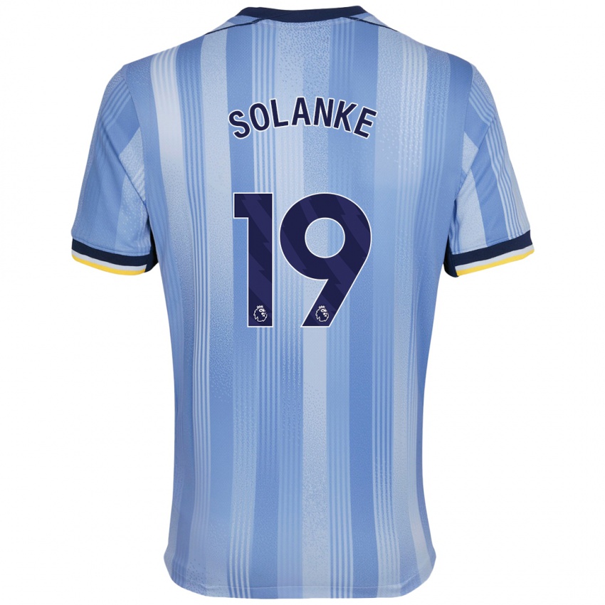 Kinder Dominic Solanke #19 Hellblau Auswärtstrikot Trikot 2024/25 T-Shirt Schweiz