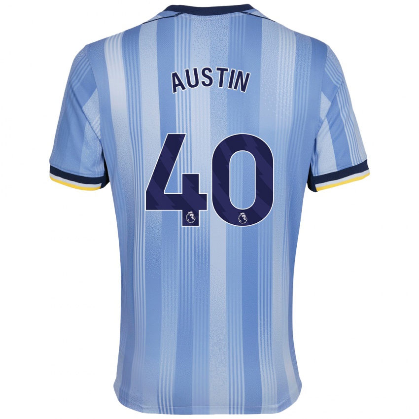 Kinder Brandon Austin #40 Hellblau Auswärtstrikot Trikot 2024/25 T-Shirt Schweiz