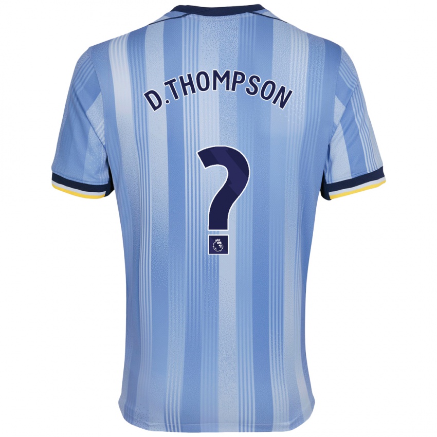 Kinder Dylan Thompson #0 Hellblau Auswärtstrikot Trikot 2024/25 T-Shirt Schweiz