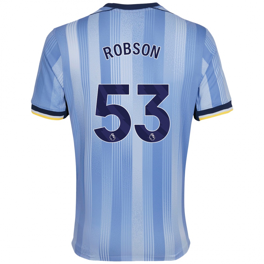 Kinder Max Robson #53 Hellblau Auswärtstrikot Trikot 2024/25 T-Shirt Schweiz