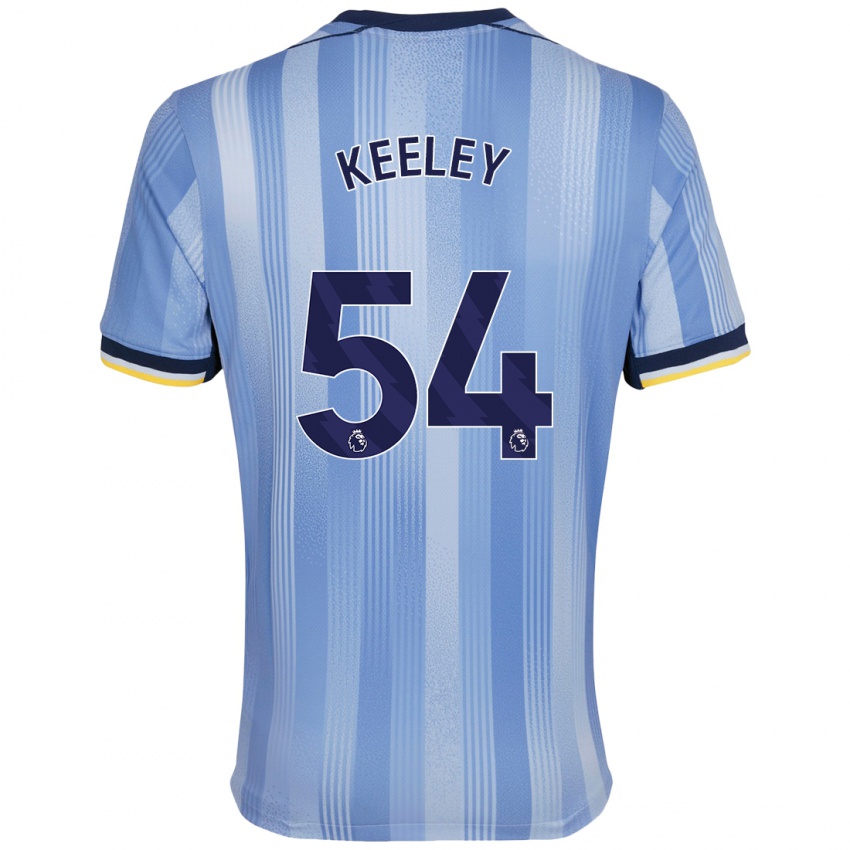 Kinder Josh Keeley #54 Hellblau Auswärtstrikot Trikot 2024/25 T-Shirt Schweiz