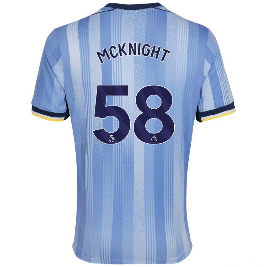 Kinder Maxwell Mcknight #58 Hellblau Auswärtstrikot Trikot 2024/25 T-Shirt Schweiz