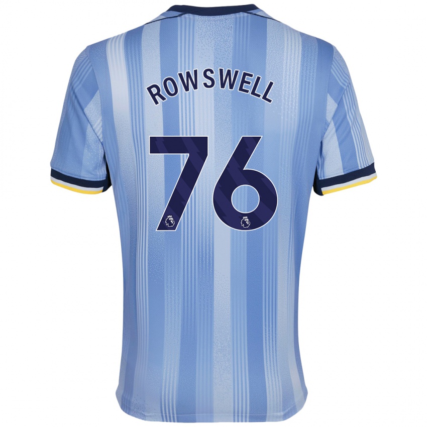 Kinder James Rowswell #76 Hellblau Auswärtstrikot Trikot 2024/25 T-Shirt Schweiz