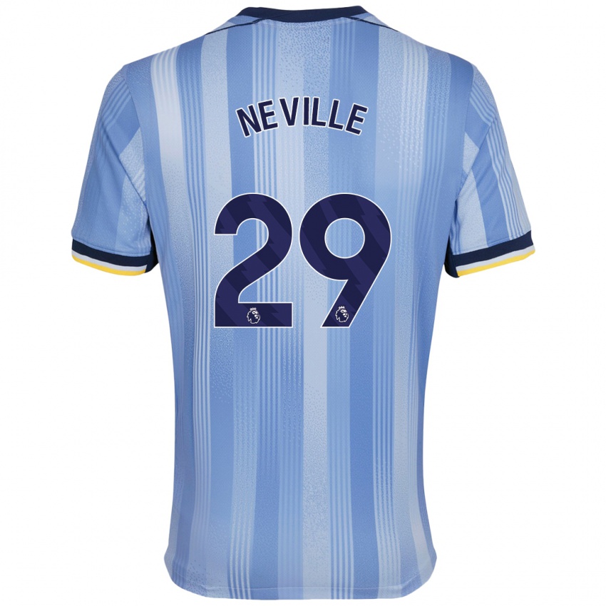 Kinder Ashleigh Neville #29 Hellblau Auswärtstrikot Trikot 2024/25 T-Shirt Schweiz