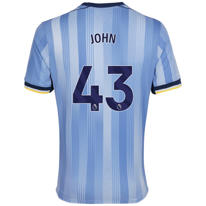 Kinder Nile John #43 Hellblau Auswärtstrikot Trikot 2024/25 T-Shirt Schweiz