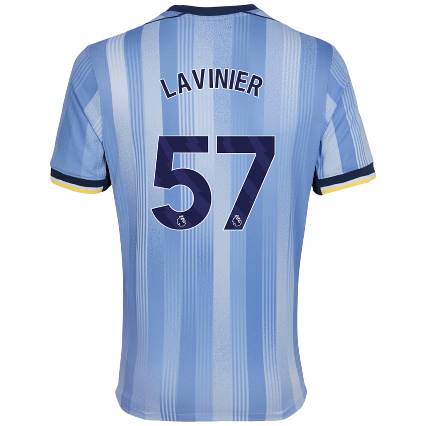 Kinder Marcel Lavinier #57 Hellblau Auswärtstrikot Trikot 2024/25 T-Shirt Schweiz