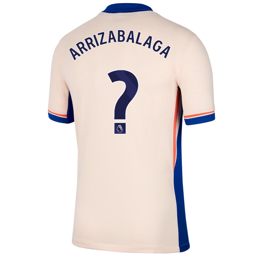 Kinder Kepa Arrizabalaga #0 Hellbeige Auswärtstrikot Trikot 2024/25 T-Shirt Schweiz