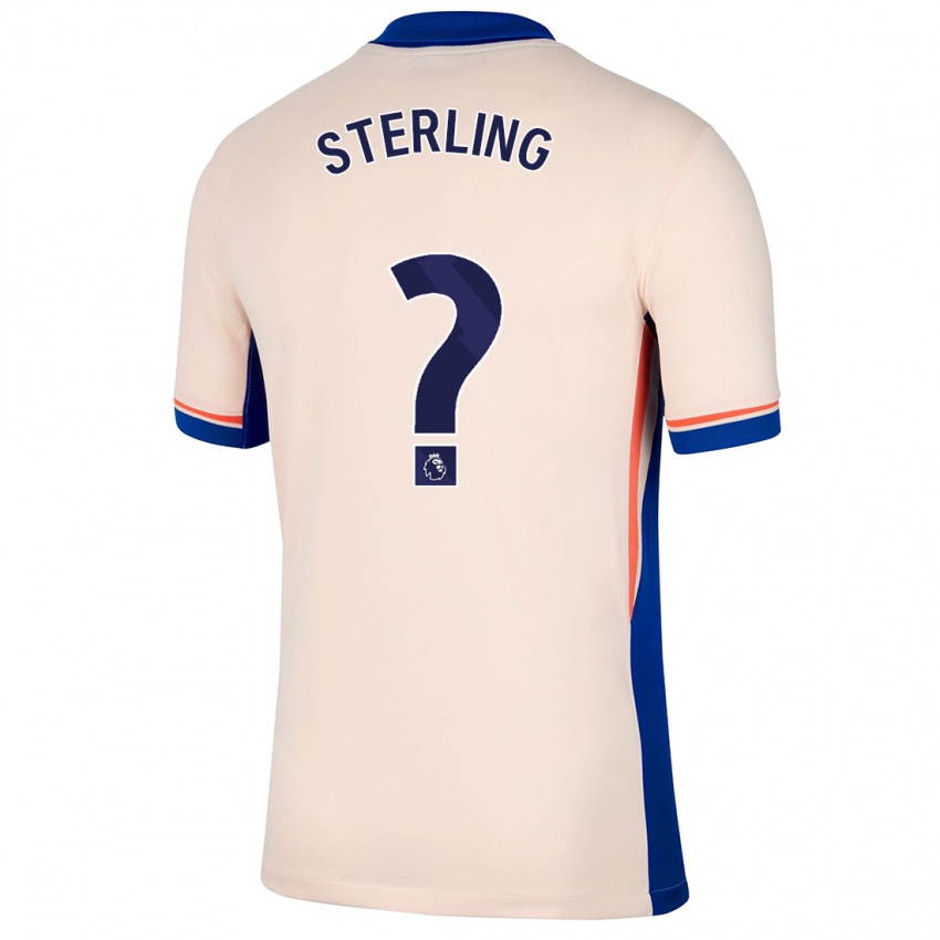 Kinder Raheem Sterling #0 Hellbeige Auswärtstrikot Trikot 2024/25 T-Shirt Schweiz