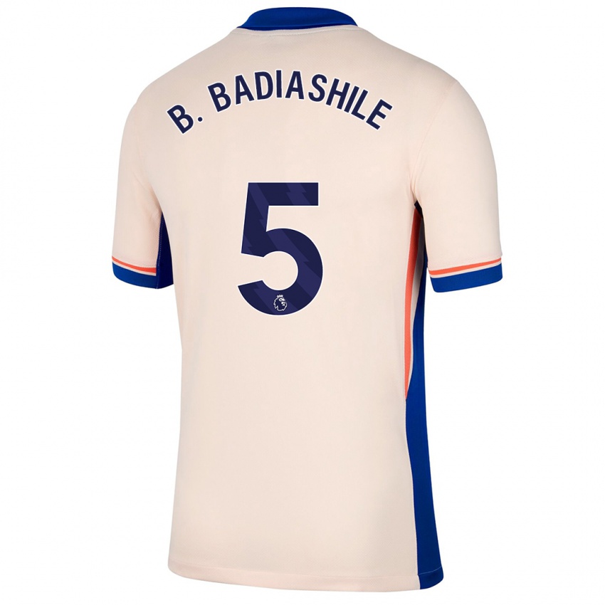 Kinder Benoît Badiashile #5 Hellbeige Auswärtstrikot Trikot 2024/25 T-Shirt Schweiz