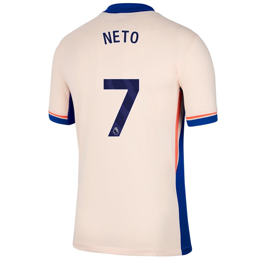 Kinder Pedro Neto #7 Hellbeige Auswärtstrikot Trikot 2024/25 T-Shirt Schweiz