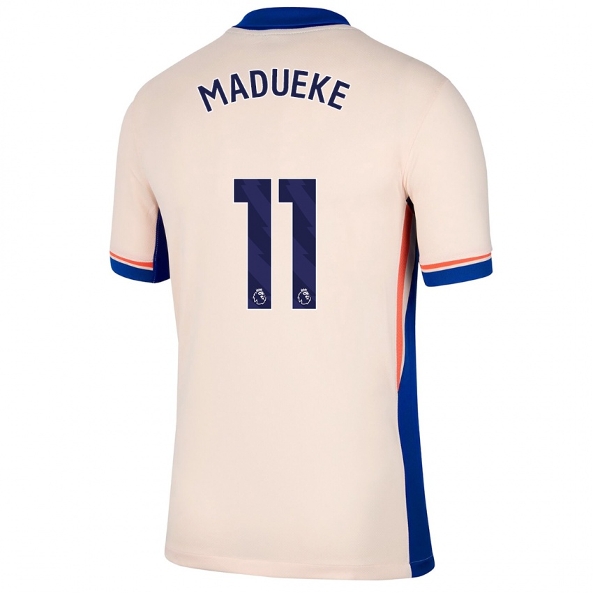 Kinder Noni Madueke #11 Hellbeige Auswärtstrikot Trikot 2024/25 T-Shirt Schweiz