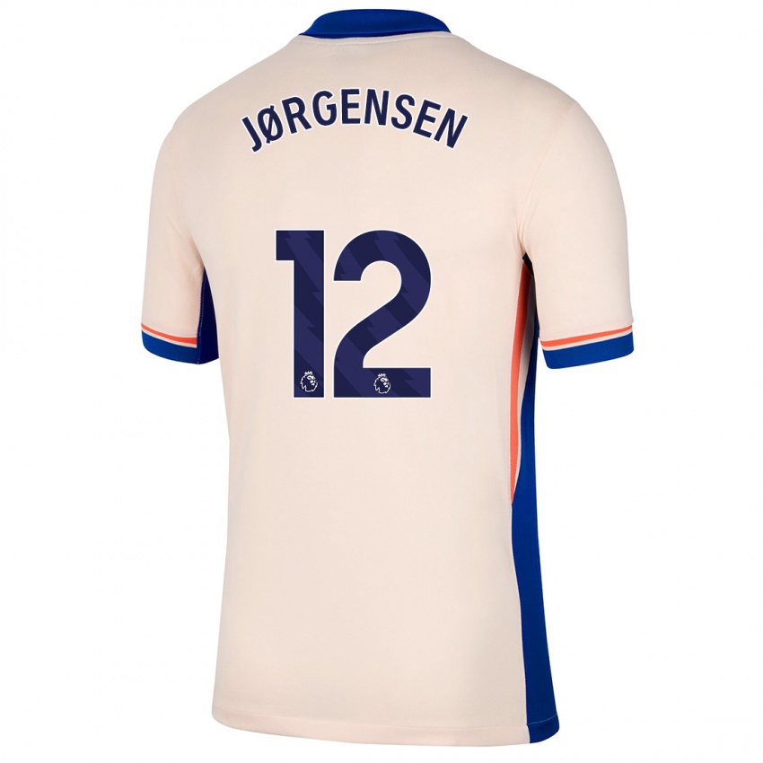 Kinder Filip Jørgensen #12 Hellbeige Auswärtstrikot Trikot 2024/25 T-Shirt Schweiz