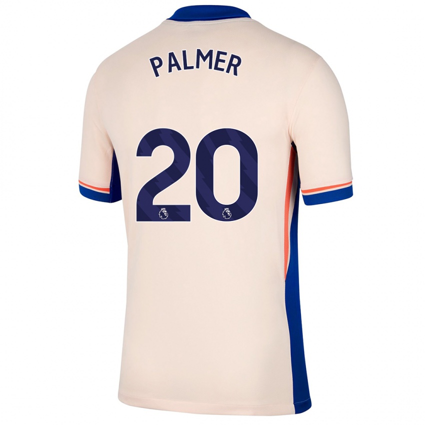 Kinder Cole Palmer #20 Hellbeige Auswärtstrikot Trikot 2024/25 T-Shirt Schweiz