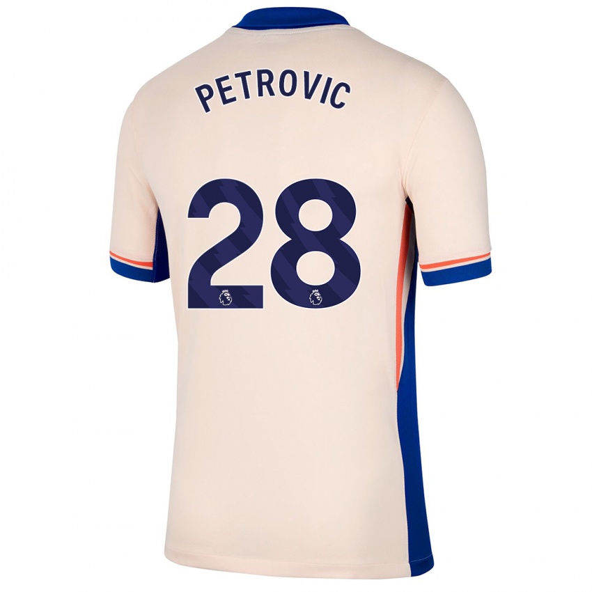 Kinder Djordje Petrovic #28 Hellbeige Auswärtstrikot Trikot 2024/25 T-Shirt Schweiz